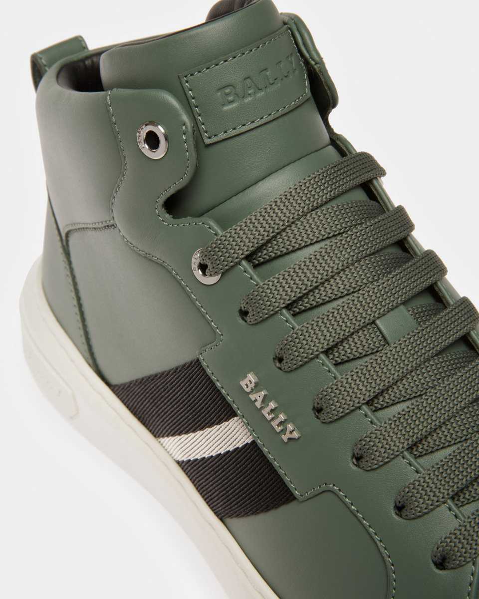 Bally Myles Läder Sneakers Herr Gröna | 3648SMUZY