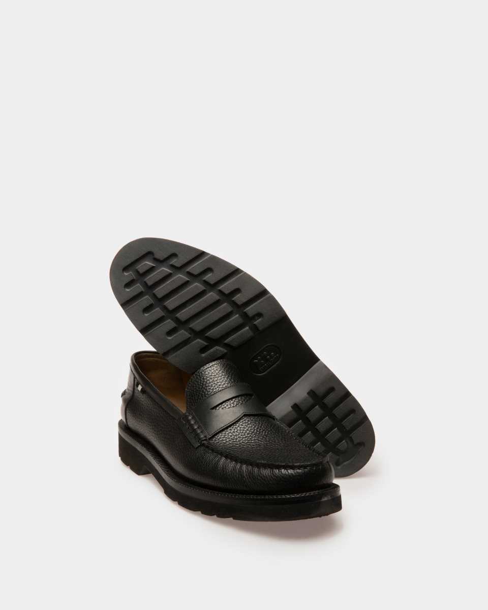 Bally Noah Läder Loafers Herr Svarta | 1783WQCIZ