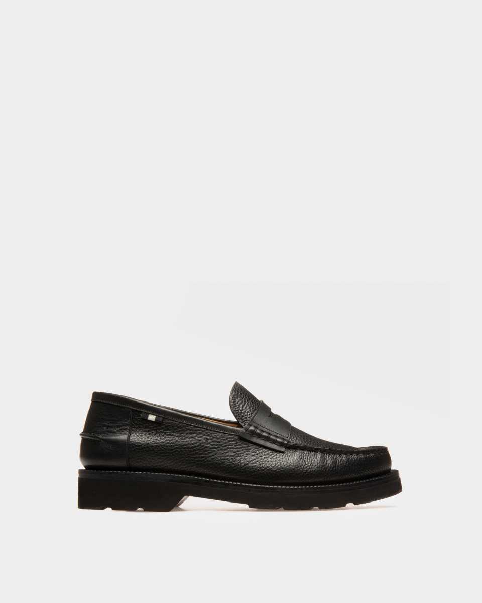 Bally Noah Läder Loafers Herr Svarta | 1783WQCIZ