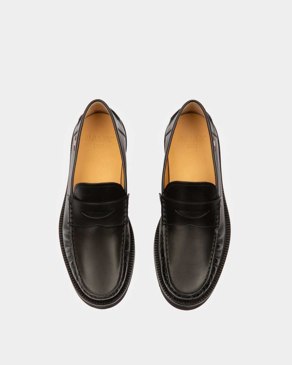 Bally Noah Läder Loafers Herr Svarta | 2431JWGXY