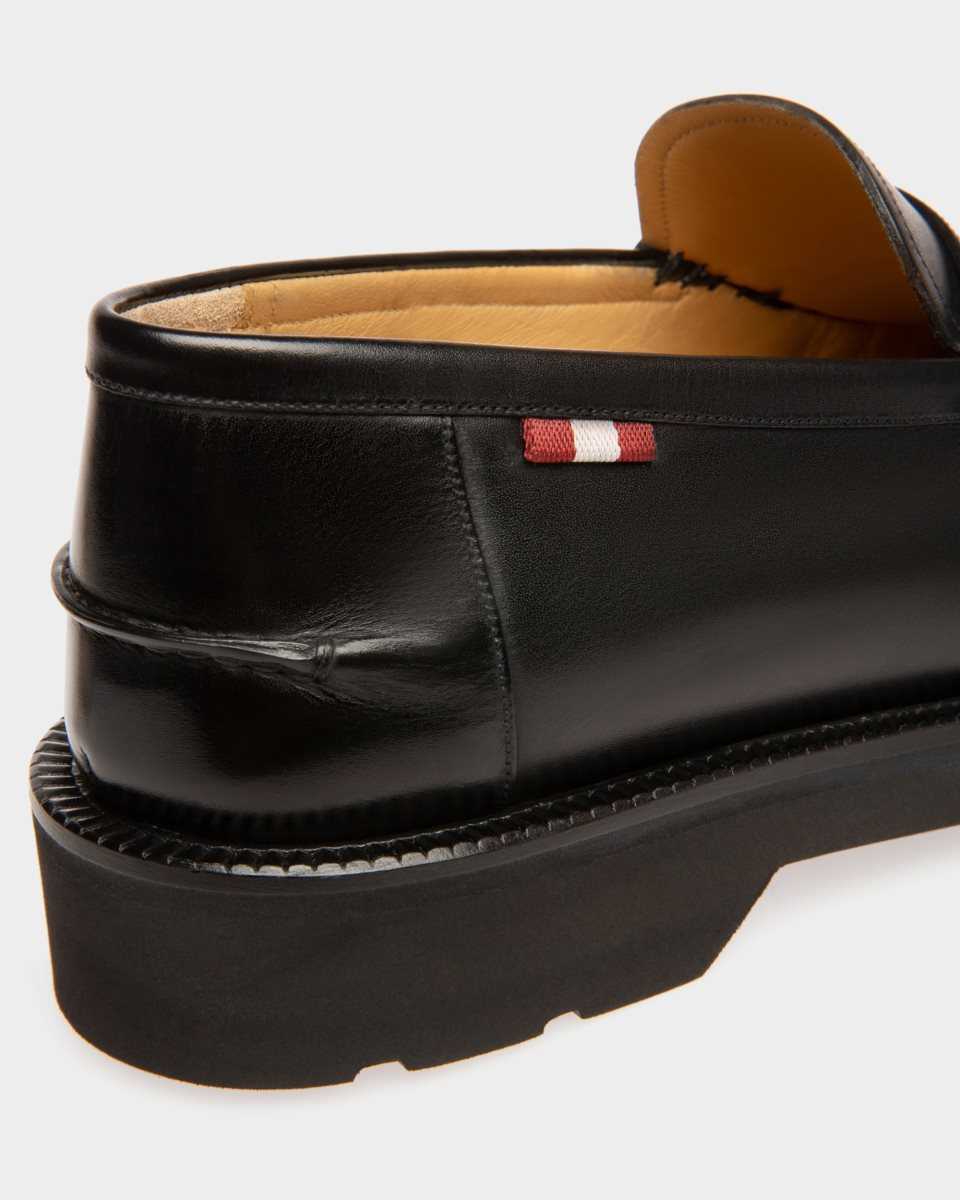 Bally Noah Läder Loafers Herr Svarta | 2431JWGXY