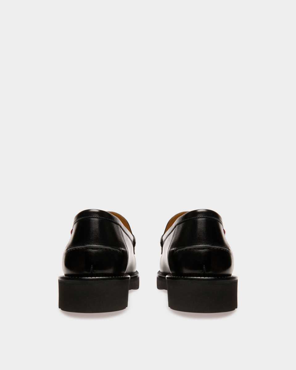 Bally Noah Läder Loafers Herr Svarta | 9638JBQLP