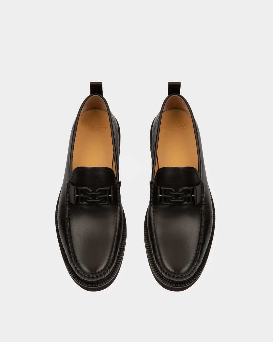 Bally Nolam Läder Moccassins Loafers Herr Svarta | 4638MGACX