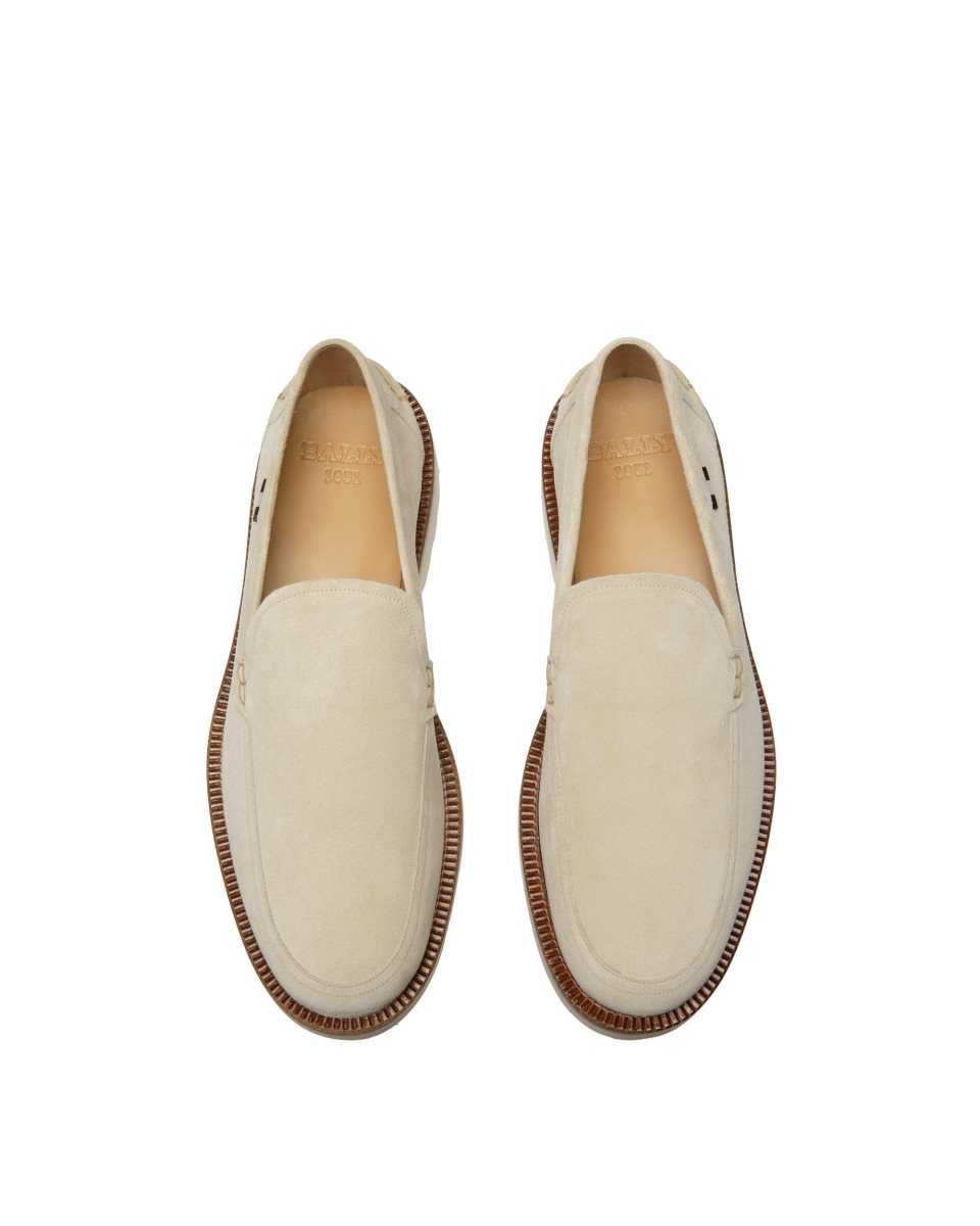 Bally Novald Läder Loafers Herr Beige | 5819CBZAK