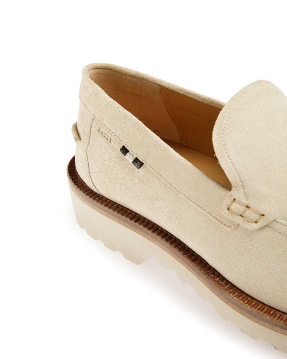 Bally Novald Läder Loafers Herr Beige | 5819CBZAK