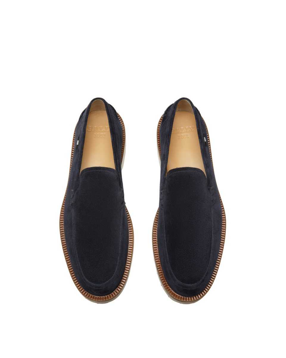 Bally Novald Läder Loafers Herr Blå | 3814LWFAM