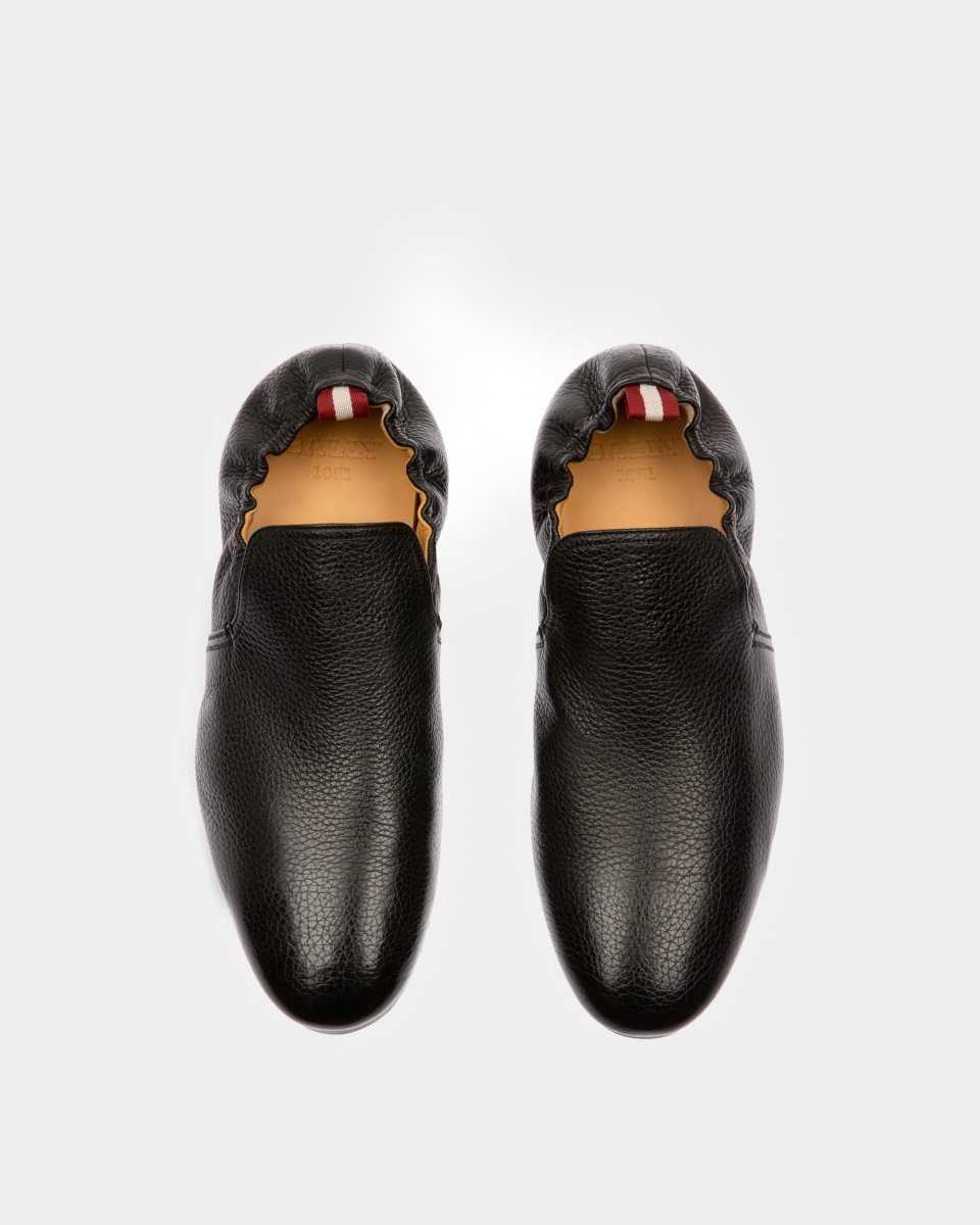 Bally Planker Läder Loafers Herr Svarta | 4179CASYP