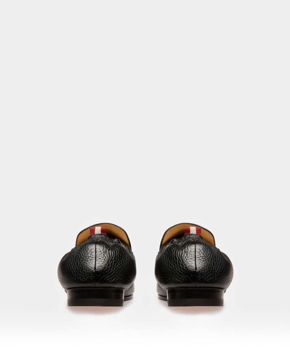 Bally Planker Läder Loafers Herr Svarta | 4179CASYP