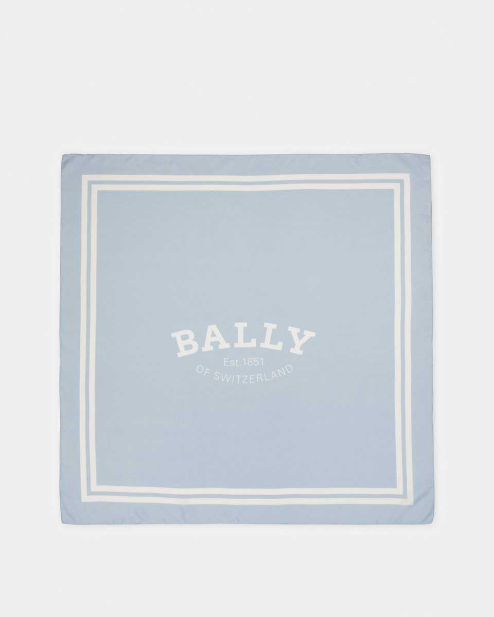 Bally Printed Carre Halsduk Dam Blå | 7210XUFOV