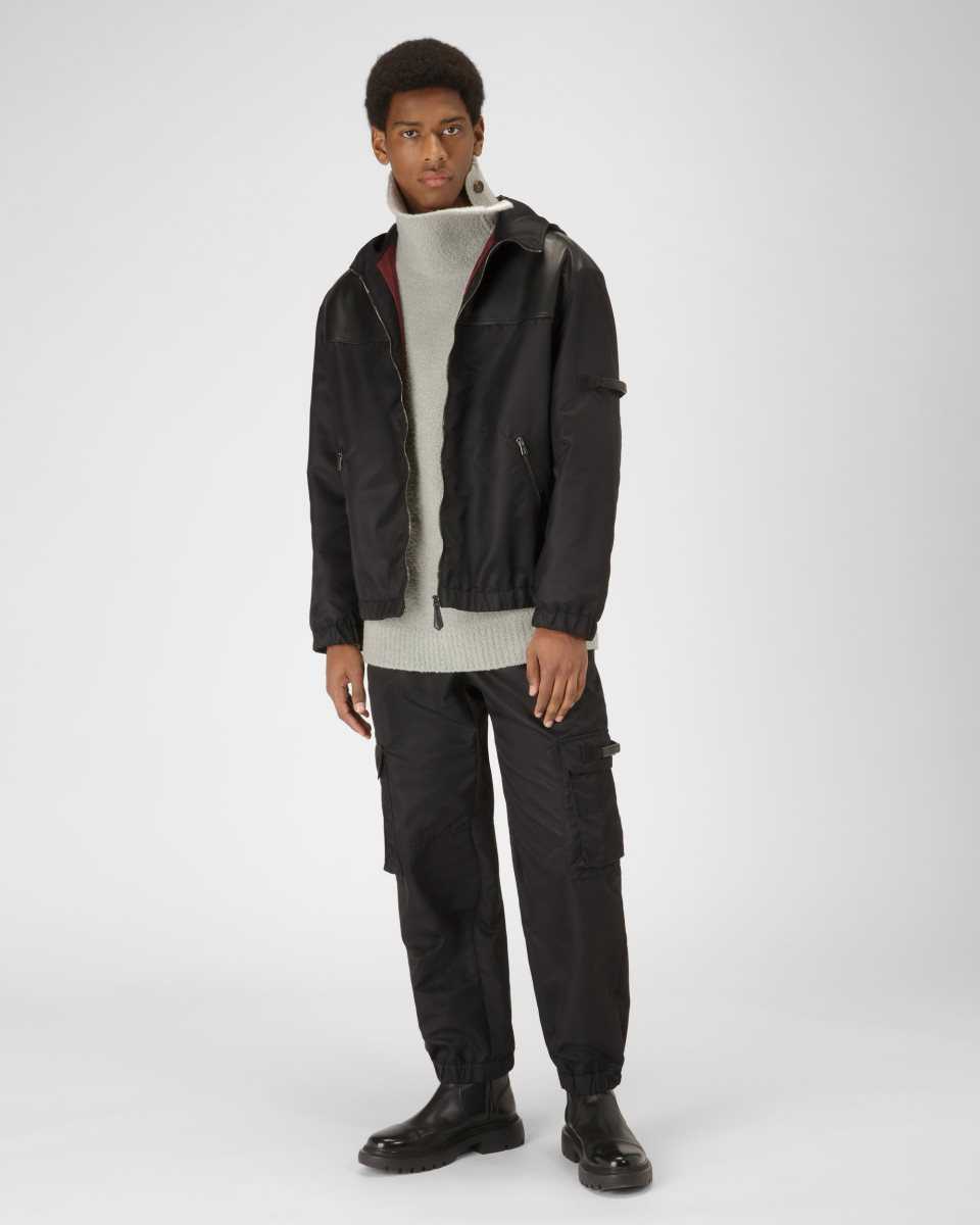 Bally Recycled Nylon Bomber Jacka Herr Svarta | 8540UOJPK