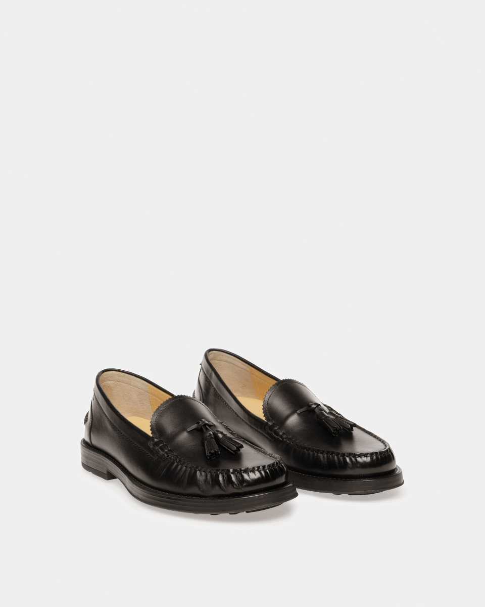 Bally Resel Läder Moccasins Loafers Herr Svarta | 4568NTXUP