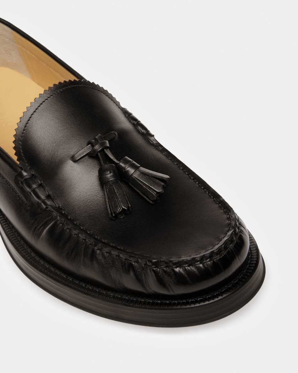 Bally Resel Läder Moccasins Loafers Herr Svarta | 4568NTXUP