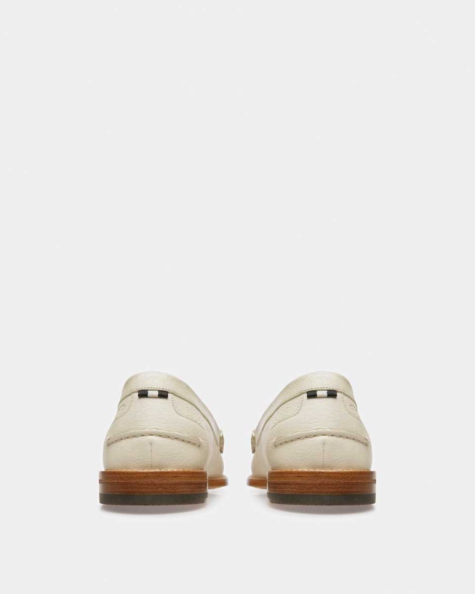 Bally Ron Läder Moccasins Loafers Herr Vita | 7416PCQEU