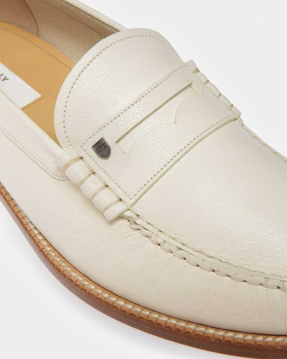 Bally Ron Läder Moccasins Loafers Herr Vita | 7416PCQEU