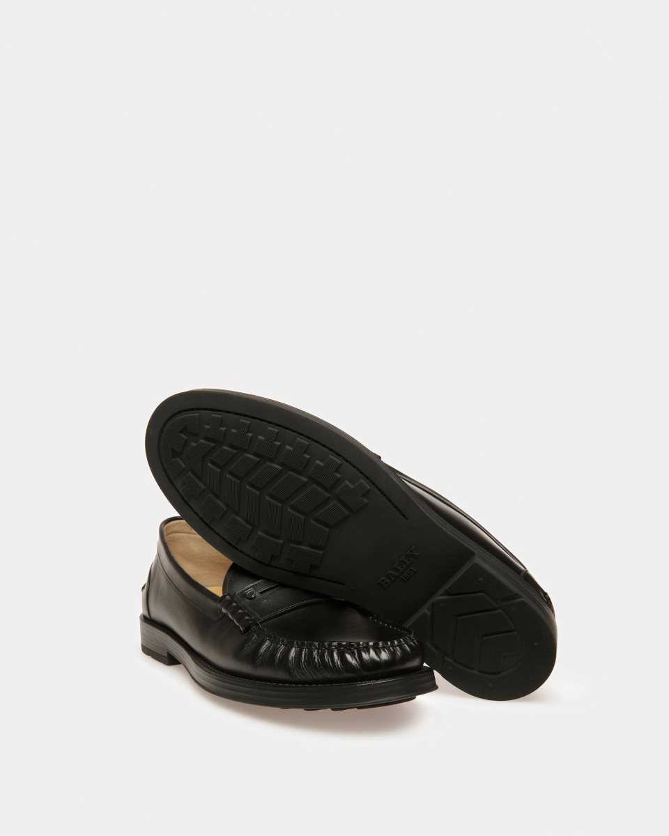 Bally Roody Läder Moccasins Loafers Herr Svarta | 5809BCEIL