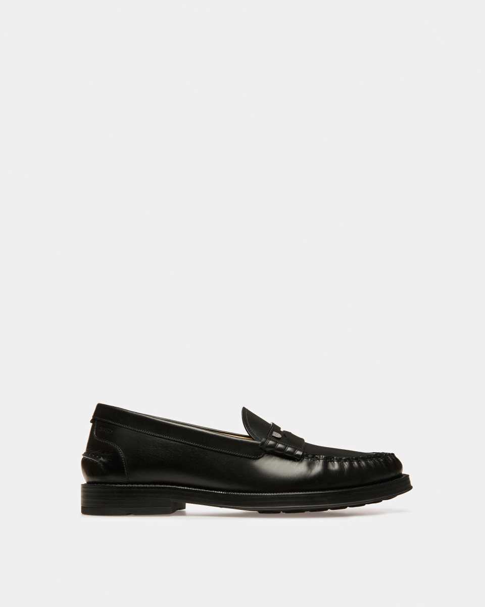 Bally Roody Läder Moccasins Loafers Herr Svarta | 5809BCEIL