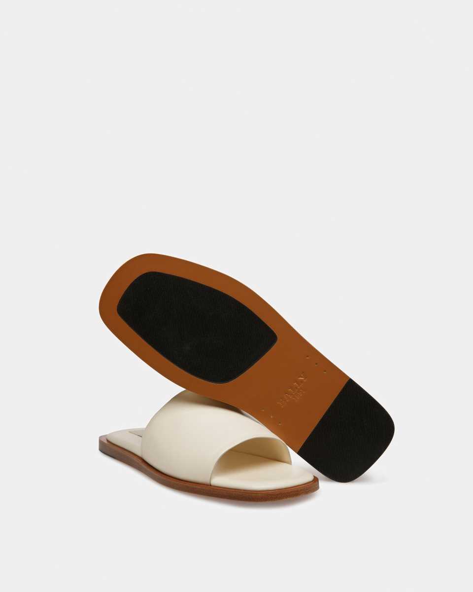 Bally Sabian Läder Sandals Badtofflor Herr Svarta | 9805ZHJSG