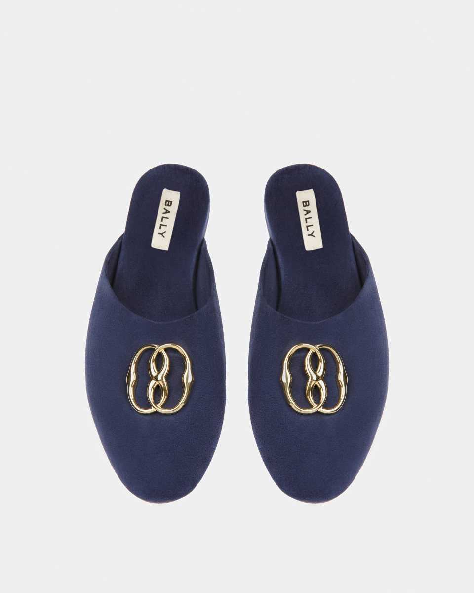 Bally San Fernando Slippers Badtofflor Herr Blå | 2749EBSPU