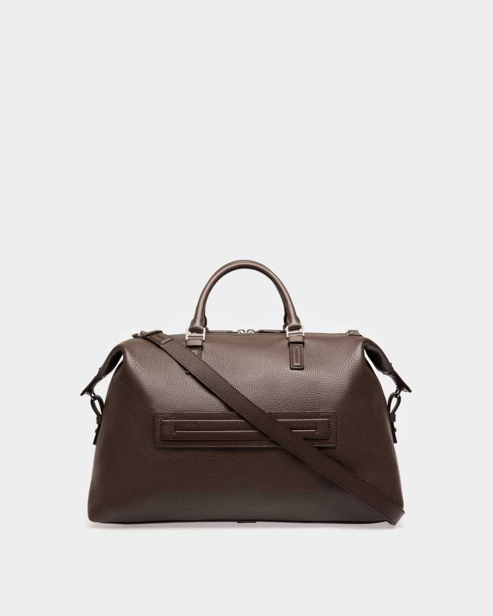 Bally Sandri Läder Weekender Resväska Herr Bruna | 2746BQWGM