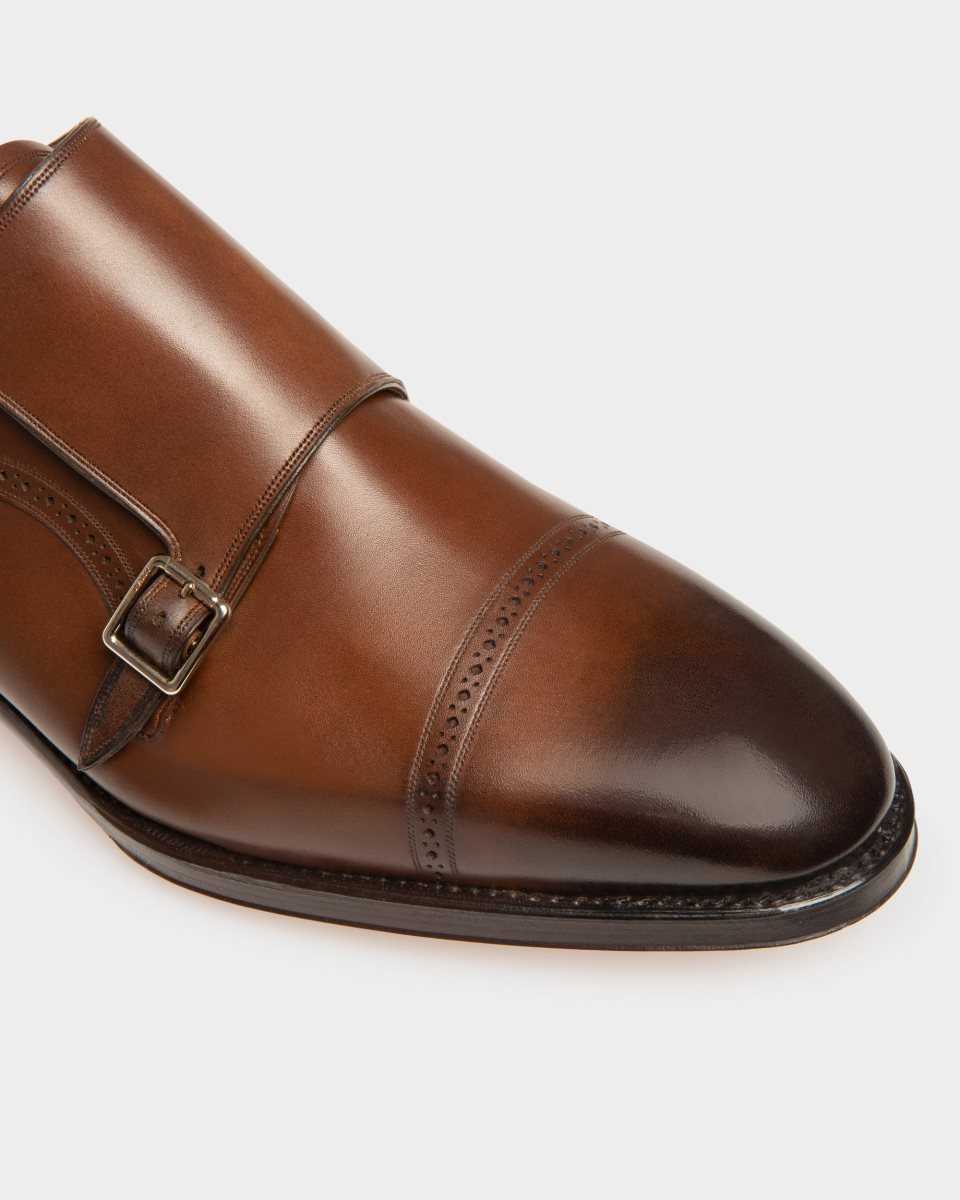 Bally Scardino Läder Monk Rem Snörskor Herr Bruna | 7190SZTYG