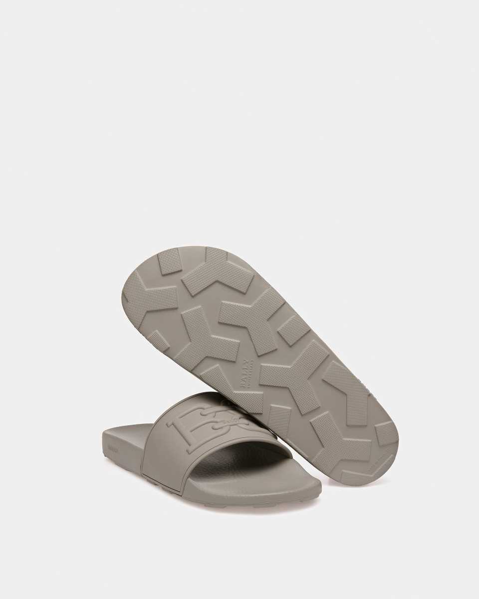 Bally Scotty Rubber Sandals Badtofflor Herr Grå | 0719IZBUQ