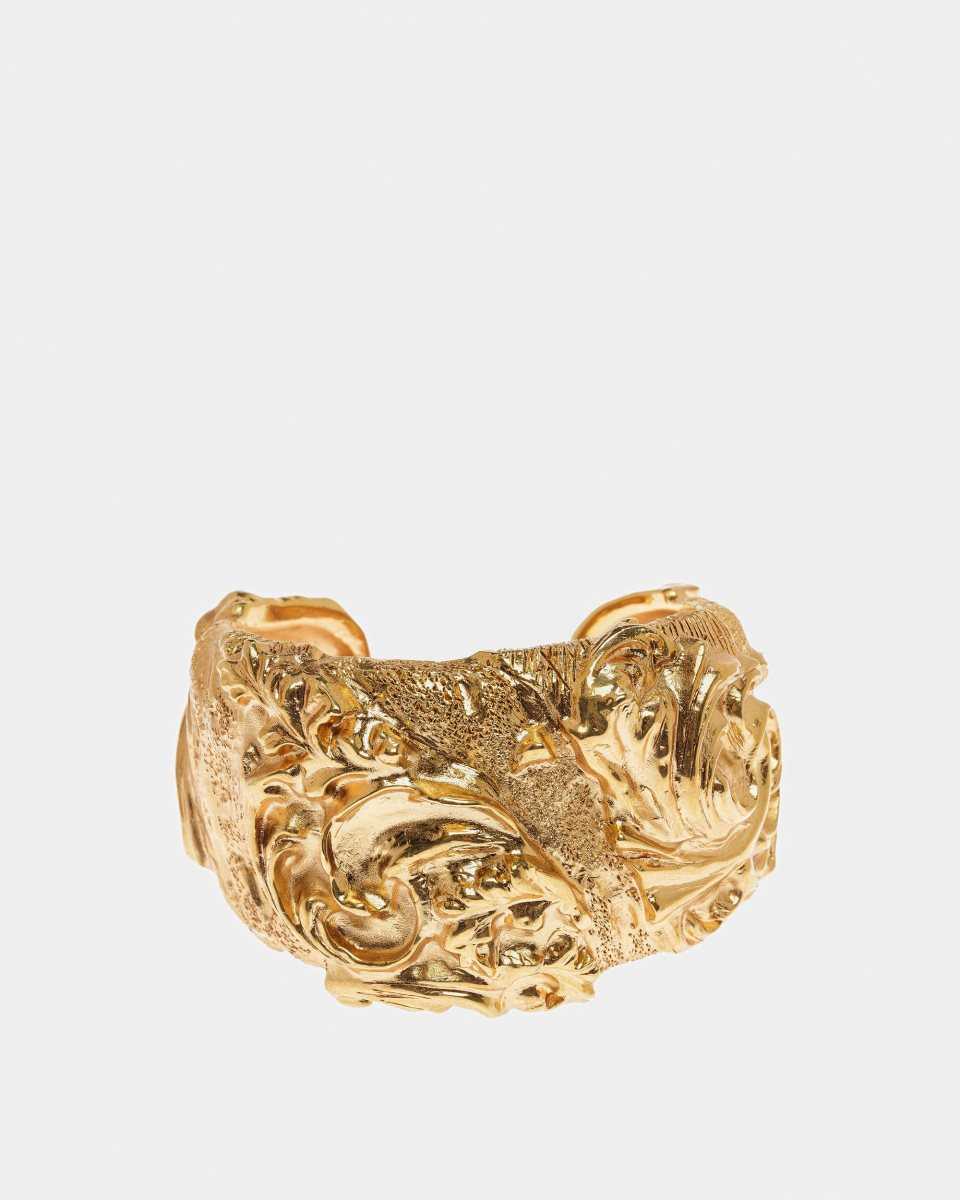 Bally Sculptural-Effect Tjock Cuff Armband Dam Guld | 8390DKMQN