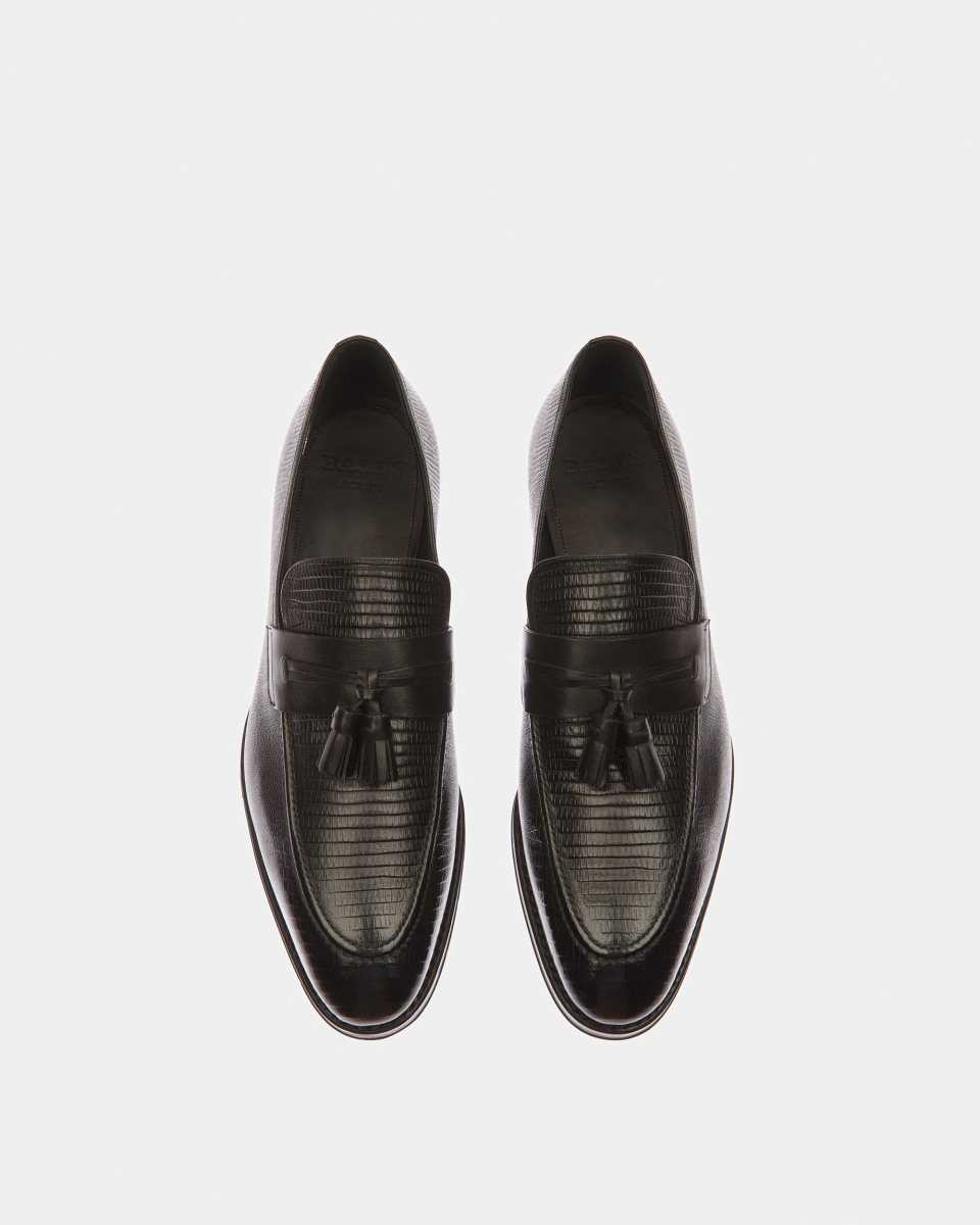 Bally Scuvier Läder Loafers Herr Svarta | 1049WKAMQ