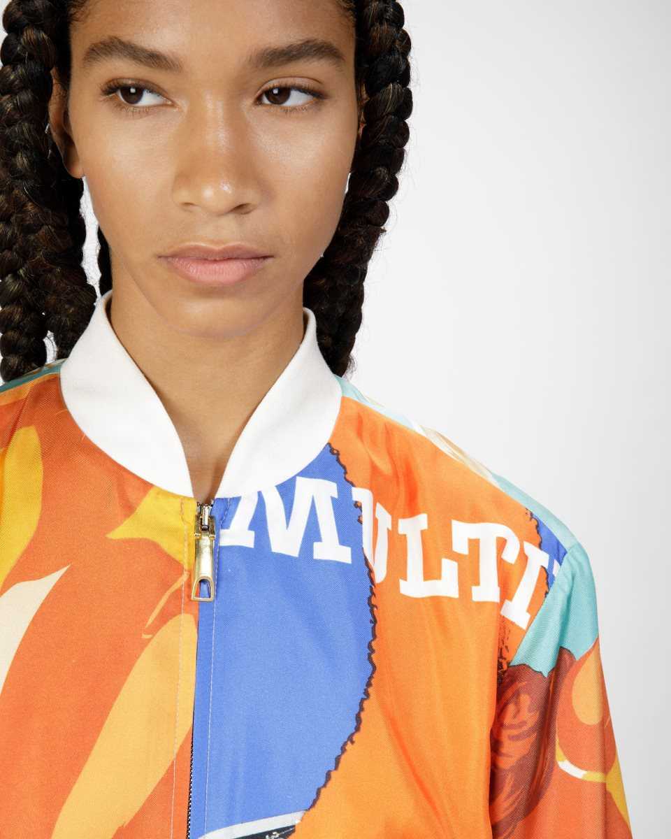 Bally Silk Printed Bomber Jacka Herr Olika Färger | 9813MBYJH