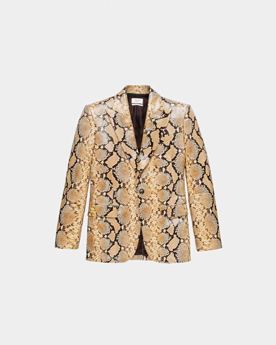 Bally Single Breasted Blazer Jacka Herr Guld | 9203RMVNB