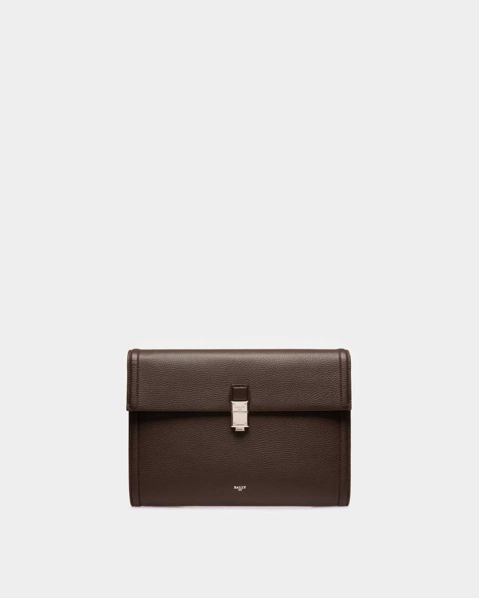 Bally Soryan Läder Portfolio Clutch Väska Herr Bruna | 3751XQZEW