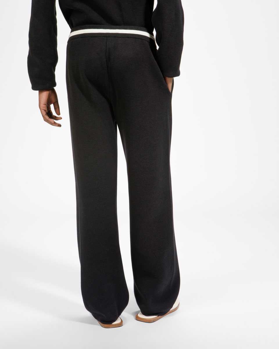 Bally Stickad Bomull Trousers Byxor Herr Svarta | 3514EYKXT