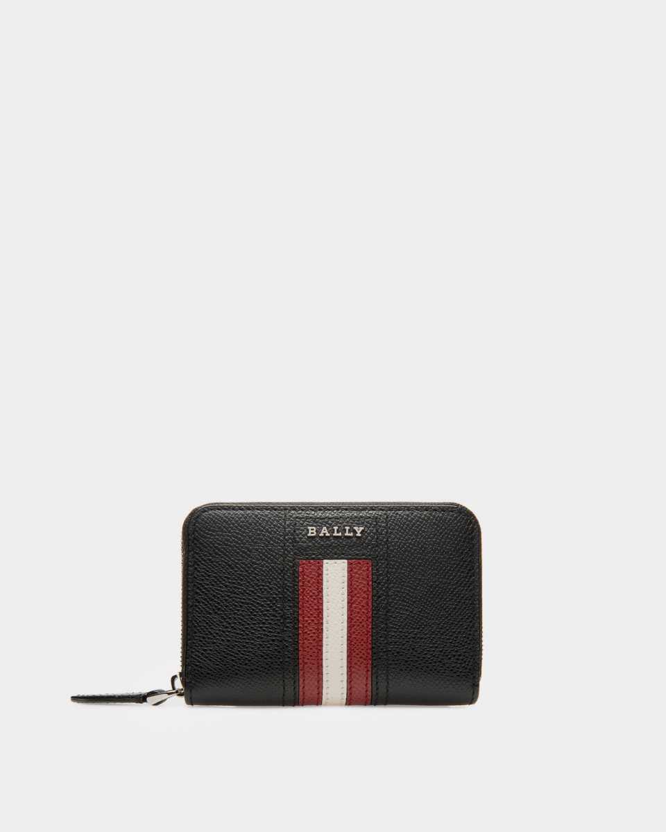 Bally Tivy Läder Coin Plånbok Herr Svarta | 0693XDWLA