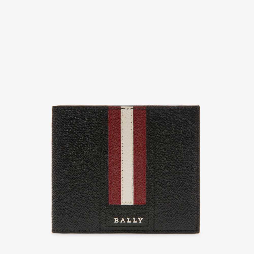 Bally Tonett Läder Plånbok Herr Svarta | 5270UCFRY