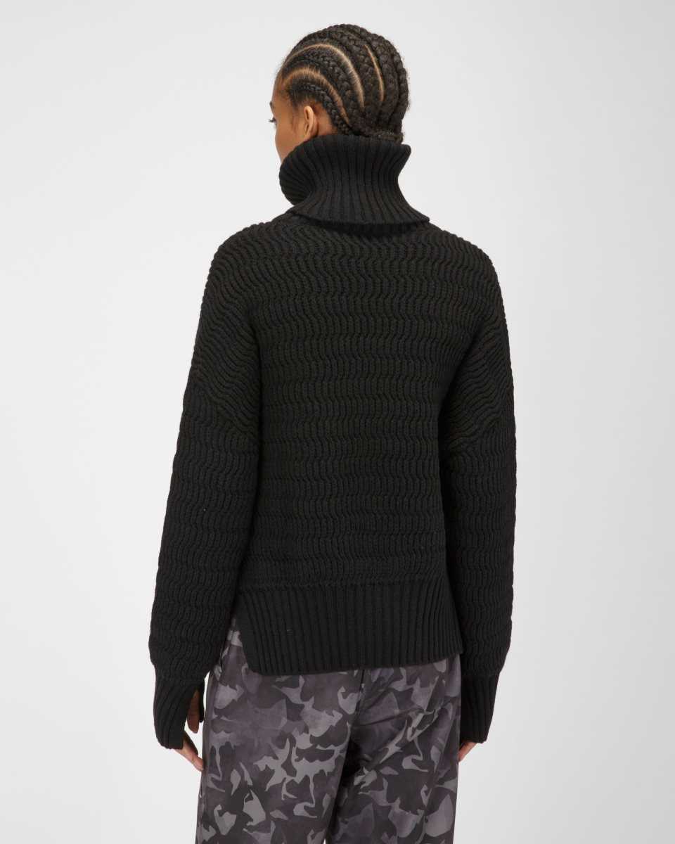 Bally Ull And Cashmere Roll Neck Skjorta Dam Svarta | 8176MTLWZ