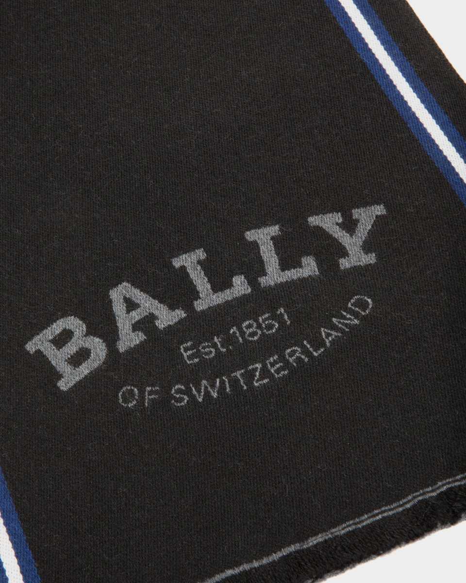 Bally Ull Jacquard Halsduk Herr Svarta | 3569EPNOJ