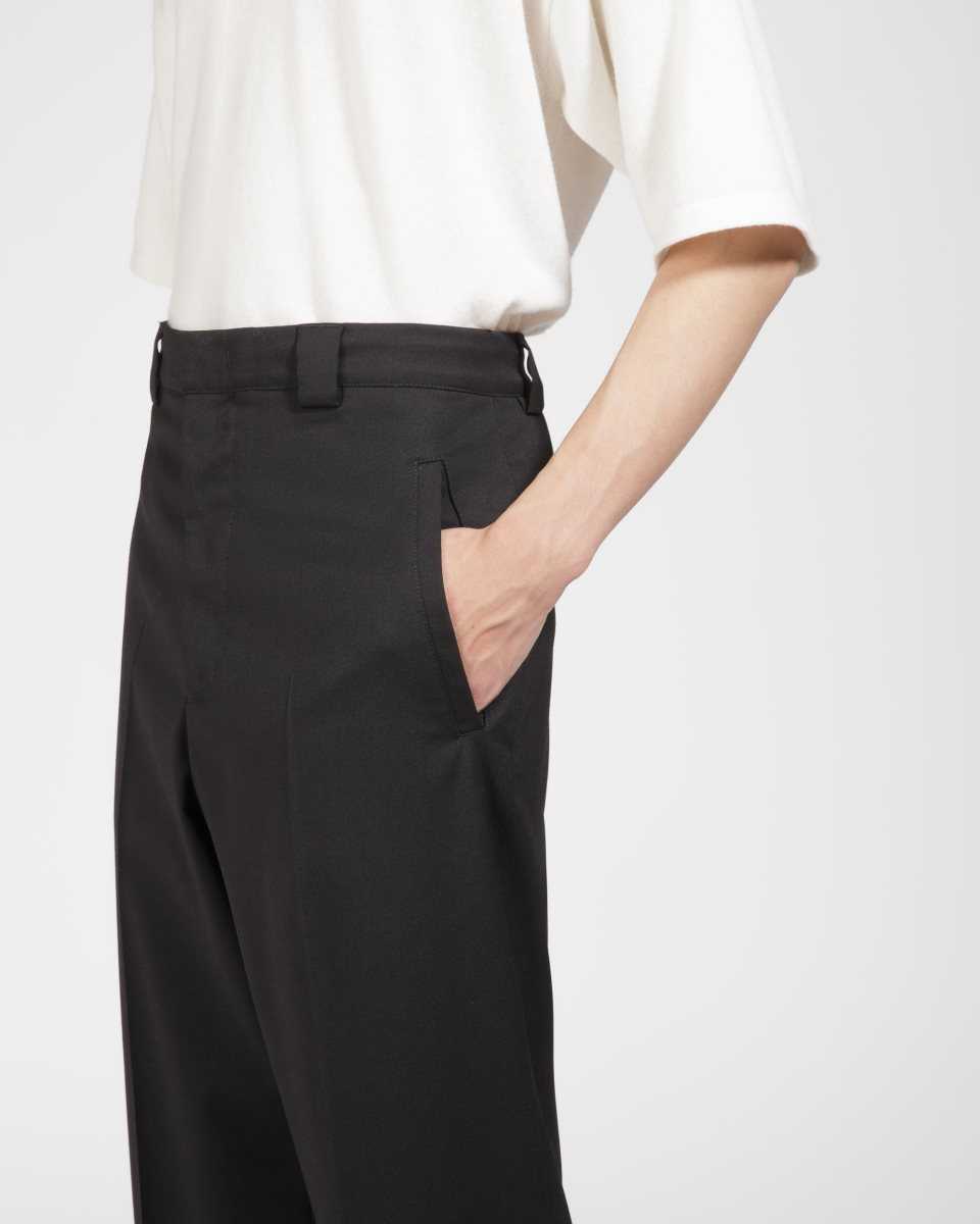 Bally Ull Mix Trousers Byxor Herr Svarta | 4703ERMNG