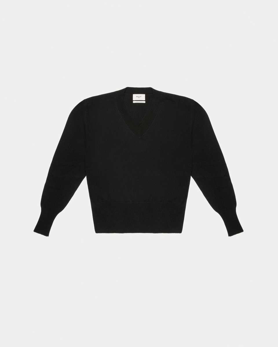 Bally V-Neck Bomull Cable Knit Cardian Stickat Herr Blå | 5013FJVXI