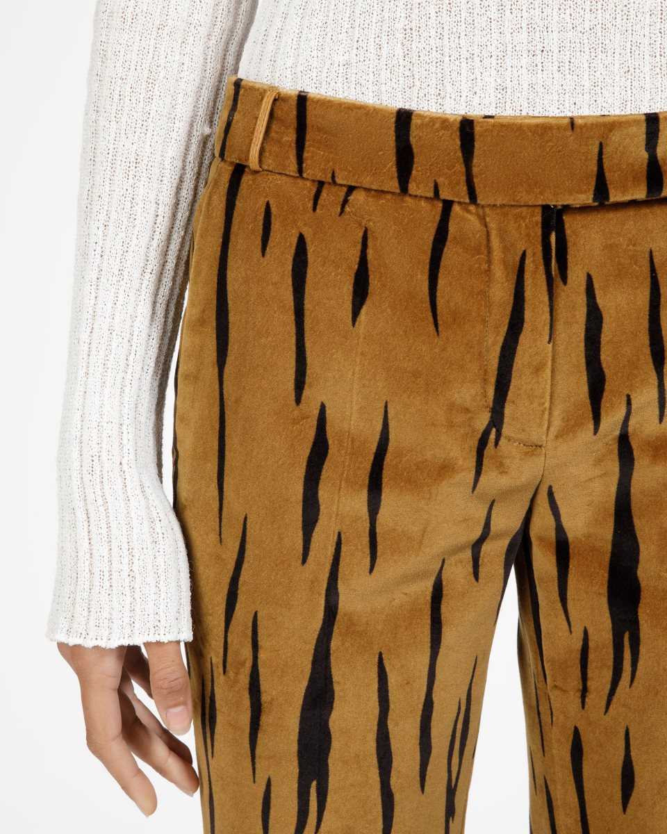 Bally Velvet Printed Trousers Byxor Dam Olika Färger | 5479IEFKQ