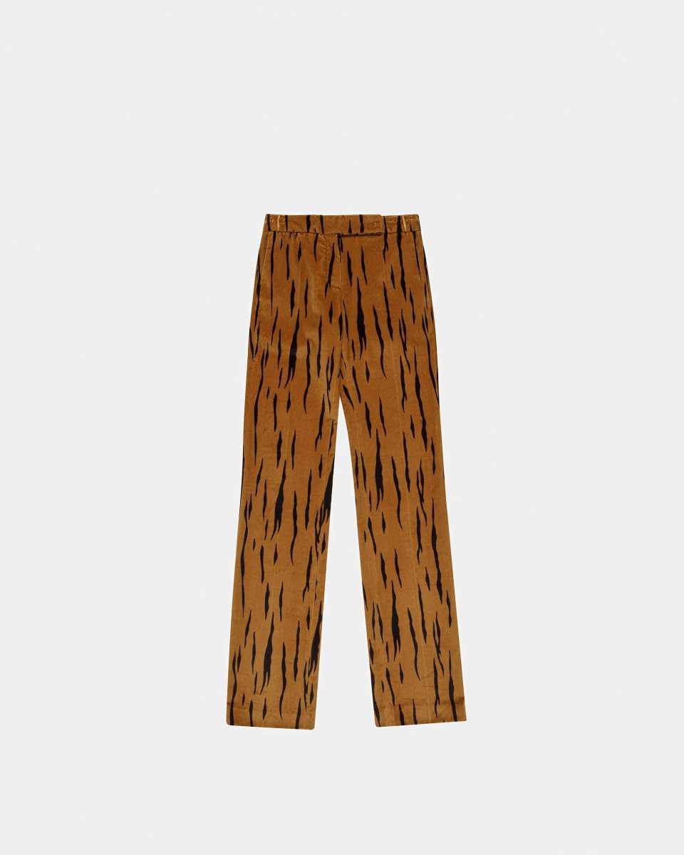 Bally Velvet Printed Trousers Byxor Dam Olika Färger | 5479IEFKQ