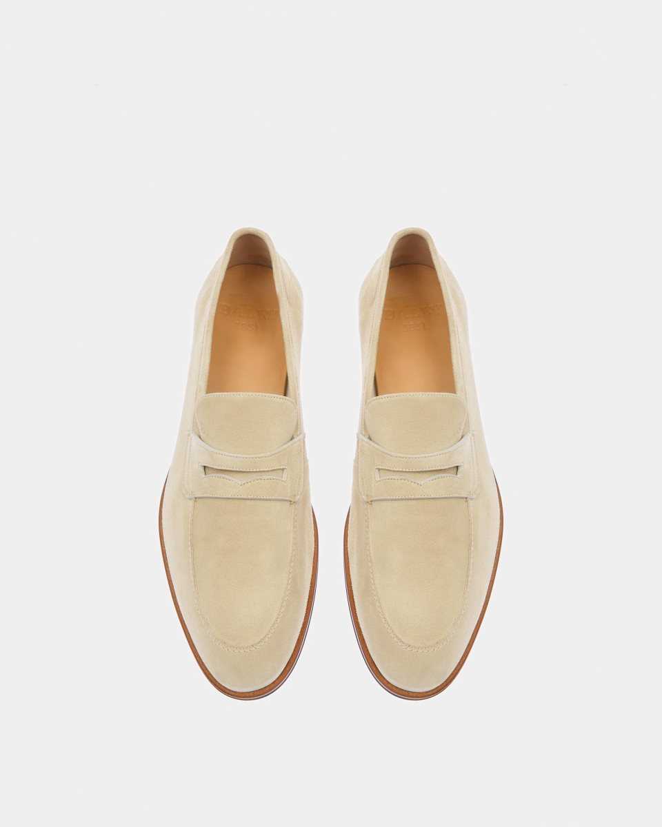 Bally Webb Läder Loafers Herr Beige | 1408BPGOL