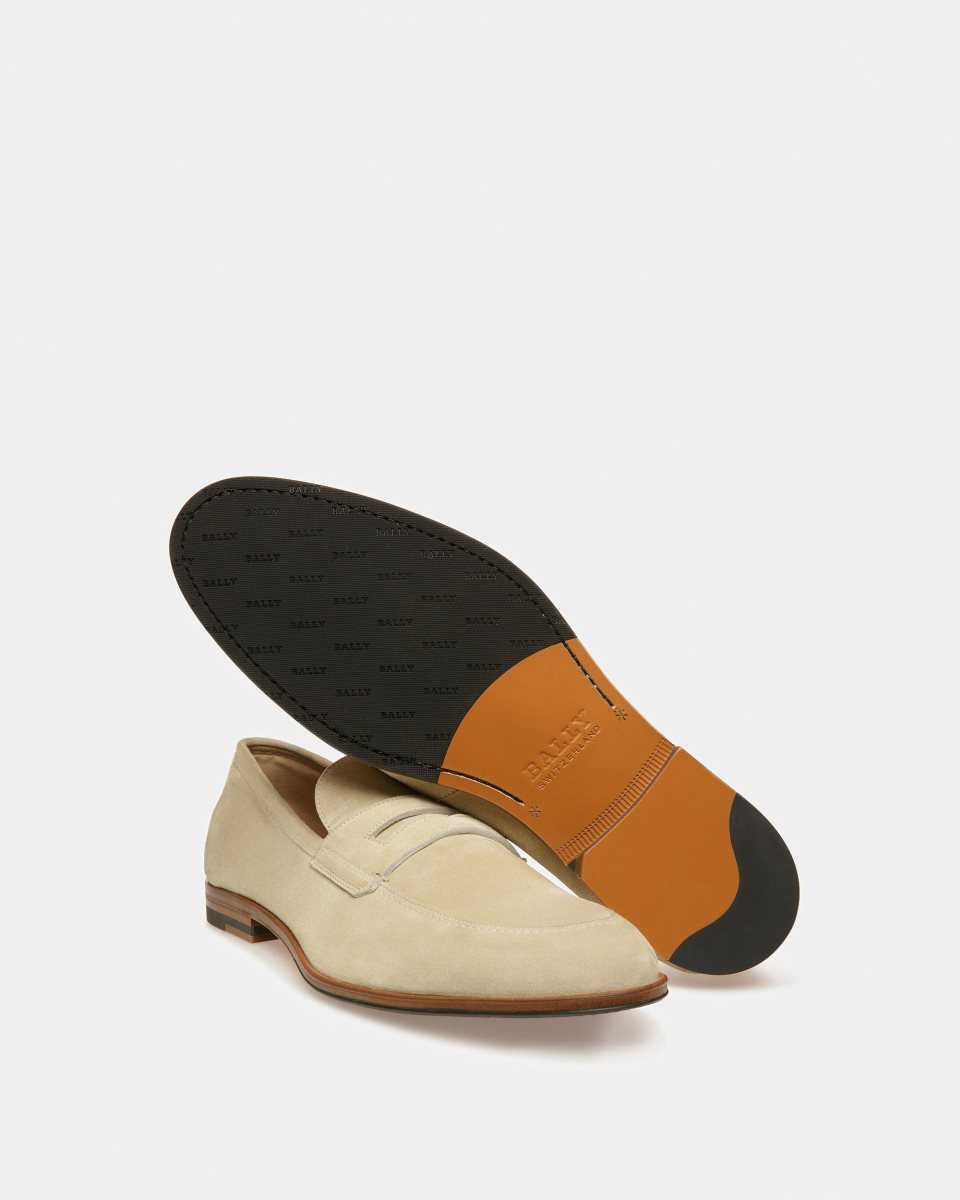 Bally Webb Läder Loafers Herr Beige | 1408BPGOL