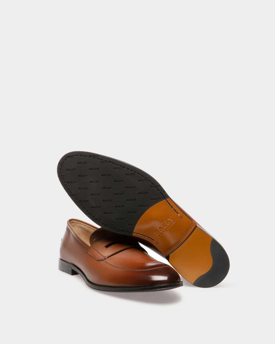 Bally Webb Läder Loafers Herr Bruna | 3470WMLQO