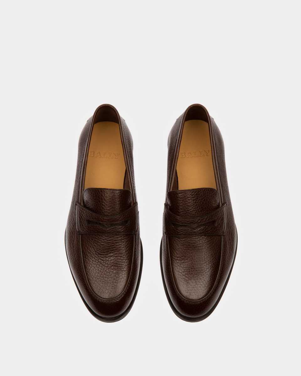 Bally Webb Läder Loafers Herr Bruna | 3945HWCXQ