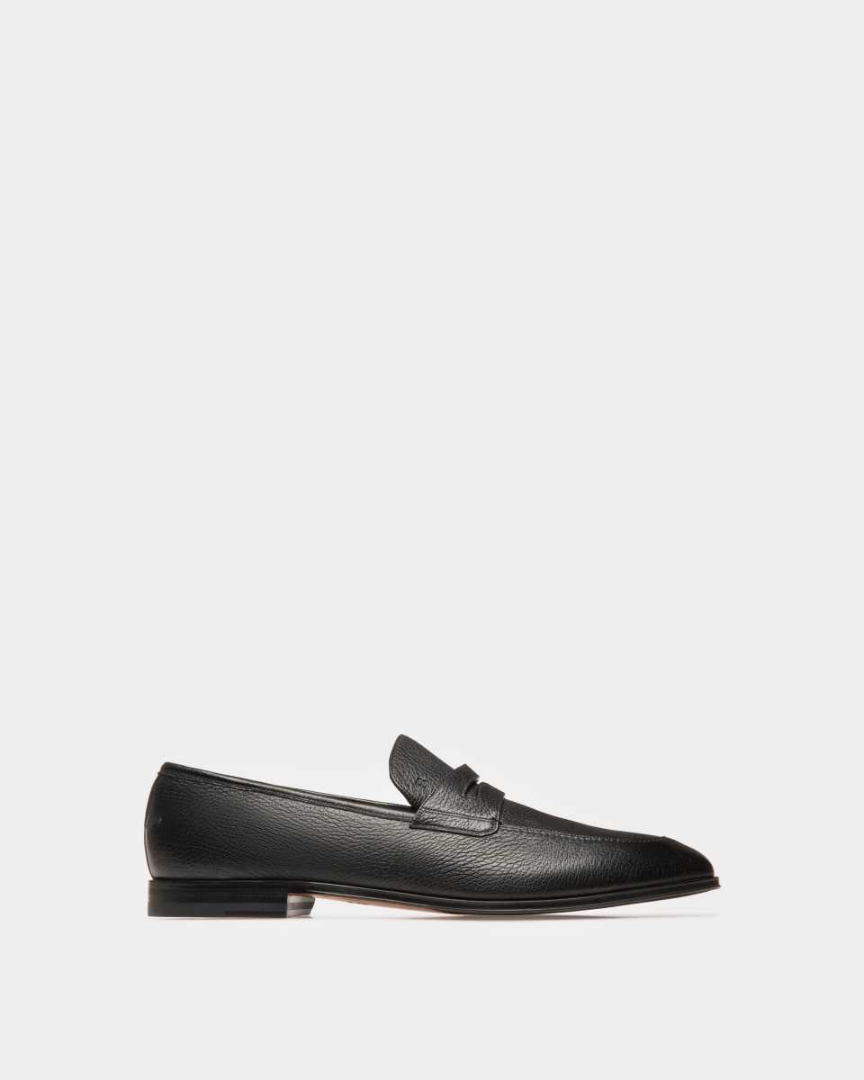 Bally Webb Läder Loafers Herr Svarta | 1739EJOPK