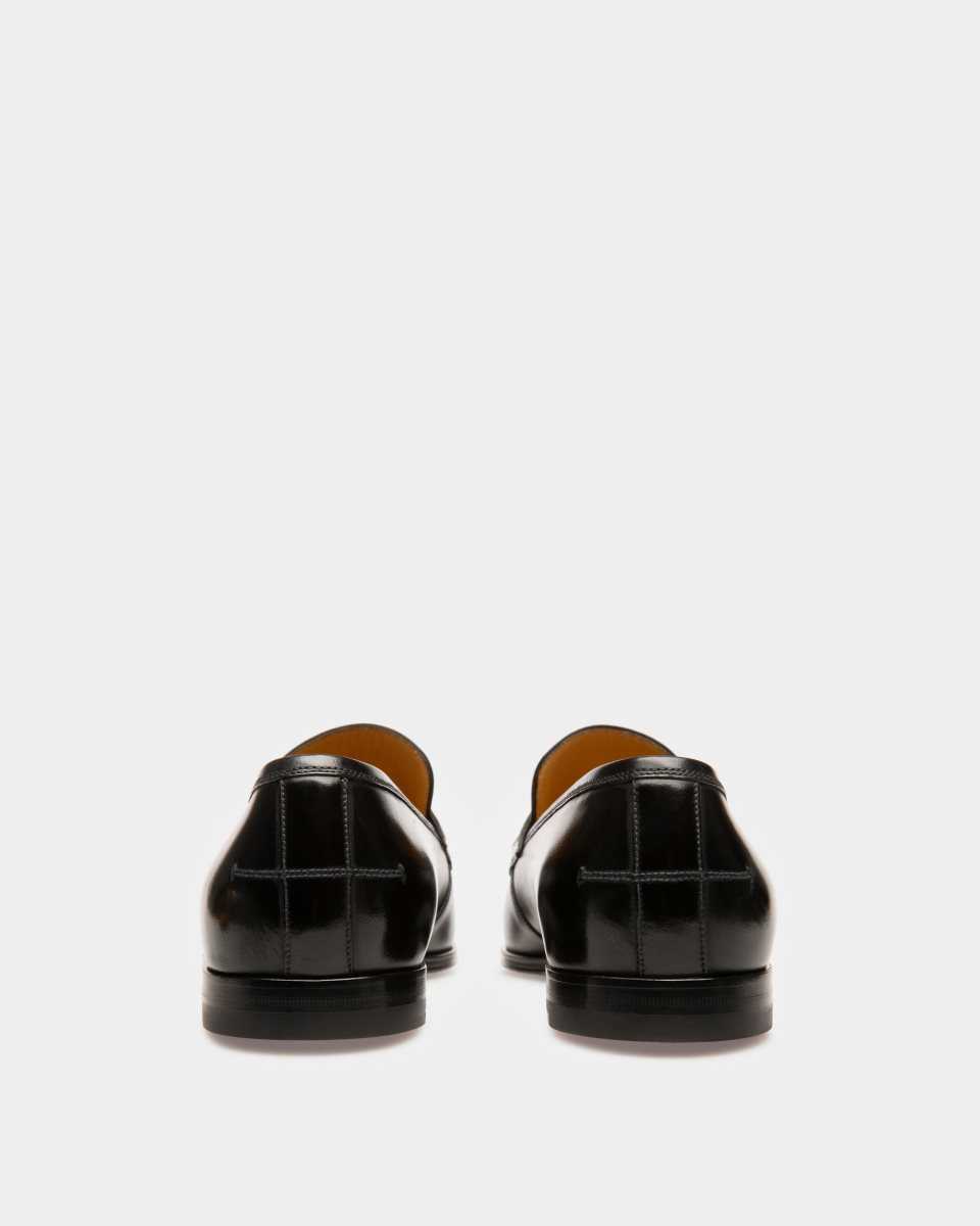 Bally Webb Läder Loafers Herr Svarta | 7538MWSOZ